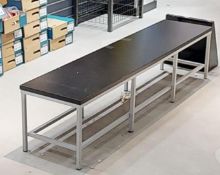 Long Black Bench
