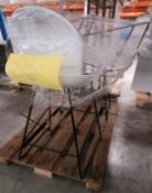 White Plastic Chairs x3