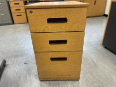 3 x Drawer Pedestal Units - Group Of 6 *No Reserve*