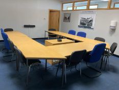 Boardroom Furniture, Comprising 7 Tables & 12 Chairs, No Reserve