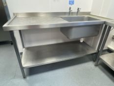 Stainless Steel Sink Unit *No Reserve*