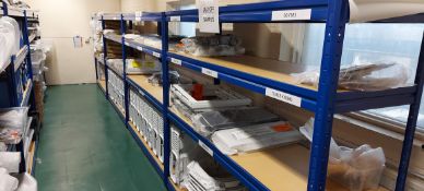 12 Bays Of QC Metal Racking With Wooden Shelving