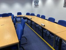 Boardroom Furniture, Comprising 16 x Desks & 29 x Chairs, No Reserve
