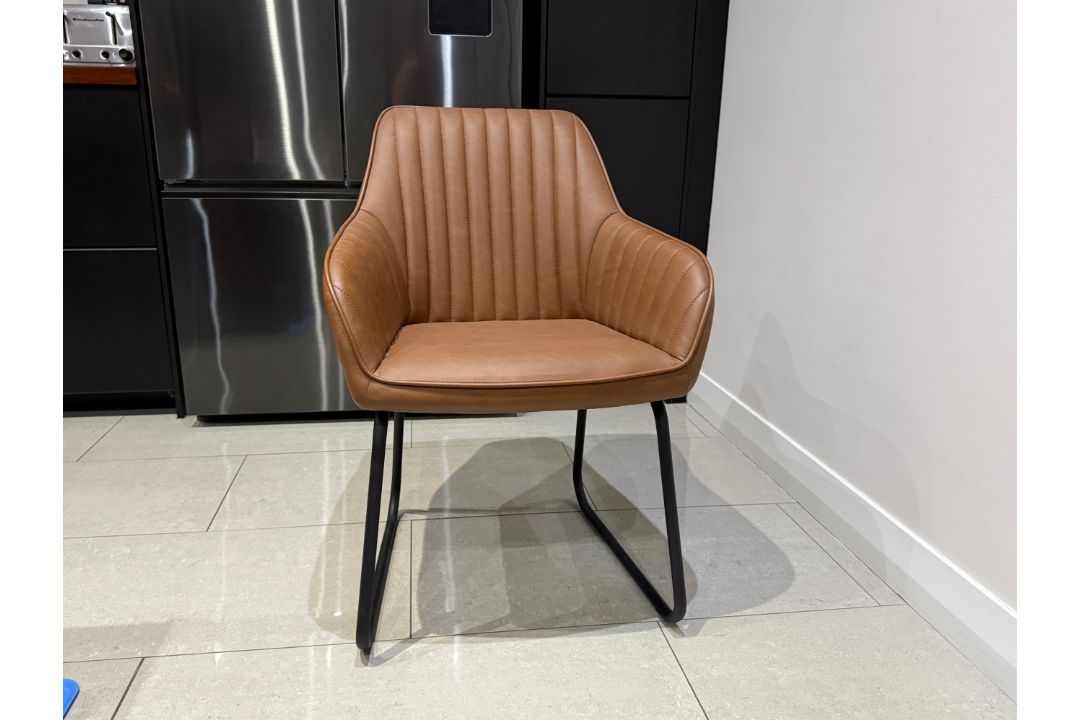 John Lewis Brooks II Dining Armchairs, Set of 2, Whisky - Image 3 of 7