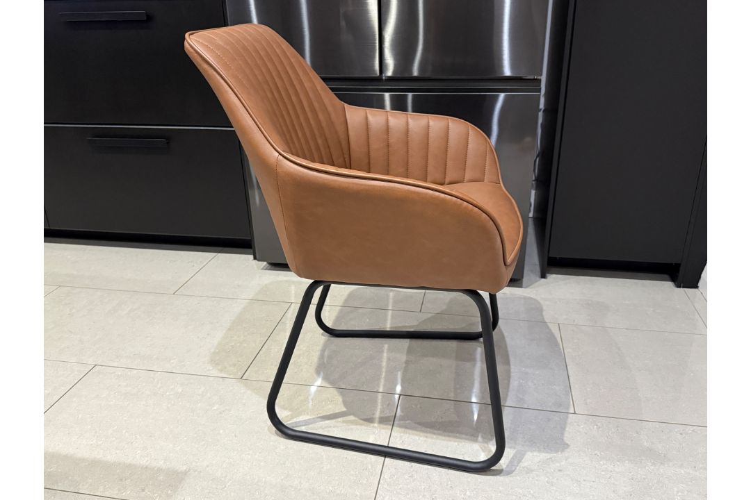 John Lewis Brooks II Dining Armchairs, Set of 2, Whisky - Image 4 of 7