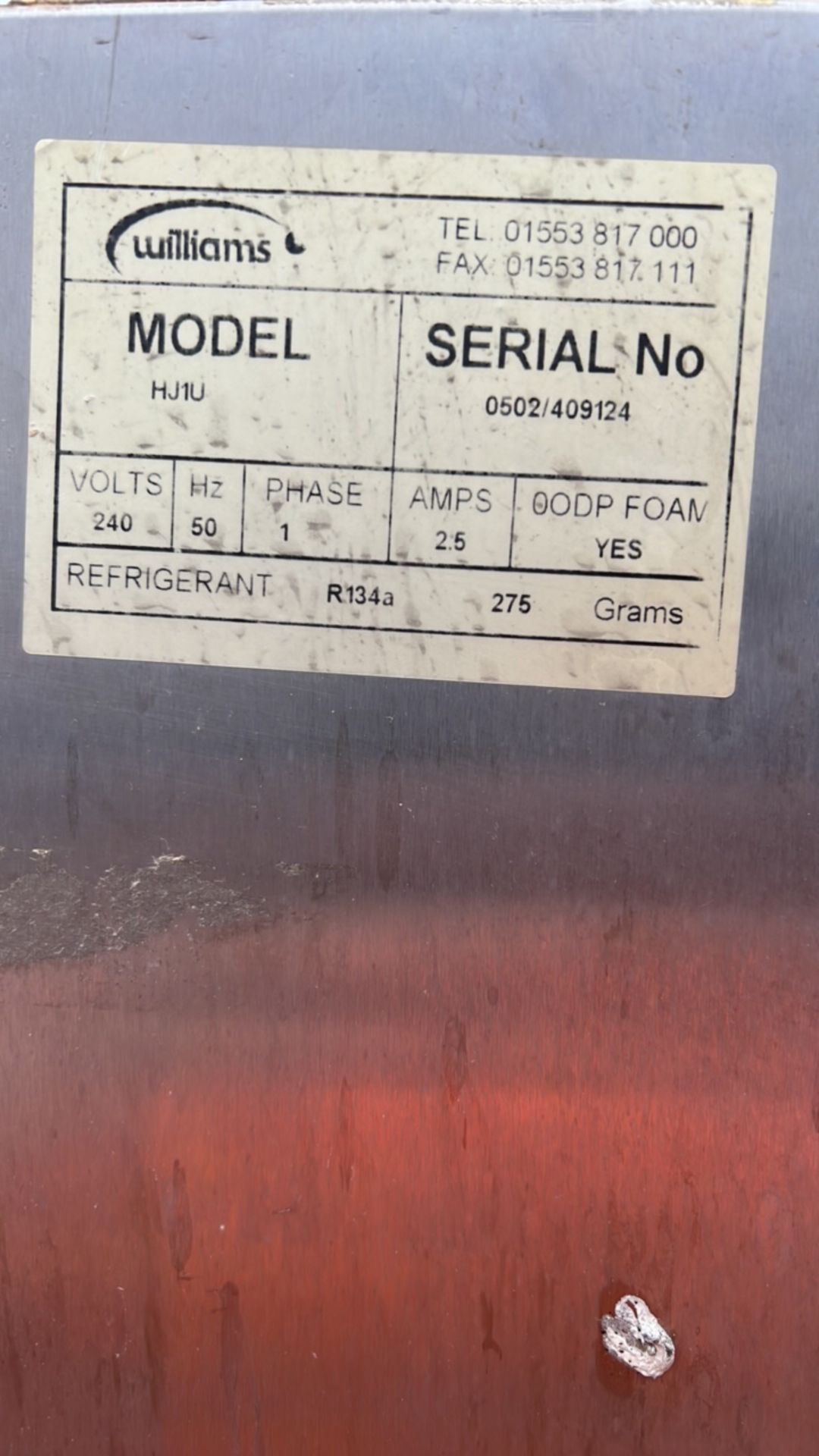 NO RESERVE Williams Refrigerator - Image 4 of 6