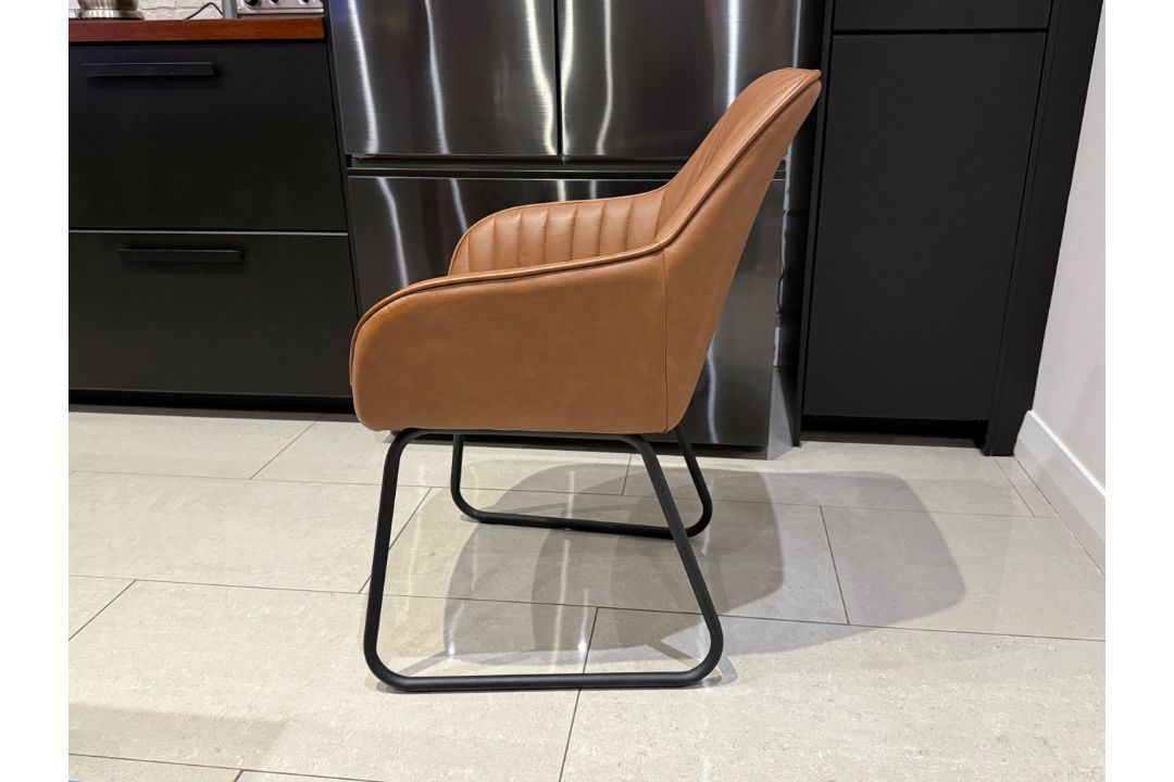 John Lewis Brooks II Dining Armchairs, Set of 2, Whisky - Image 6 of 7