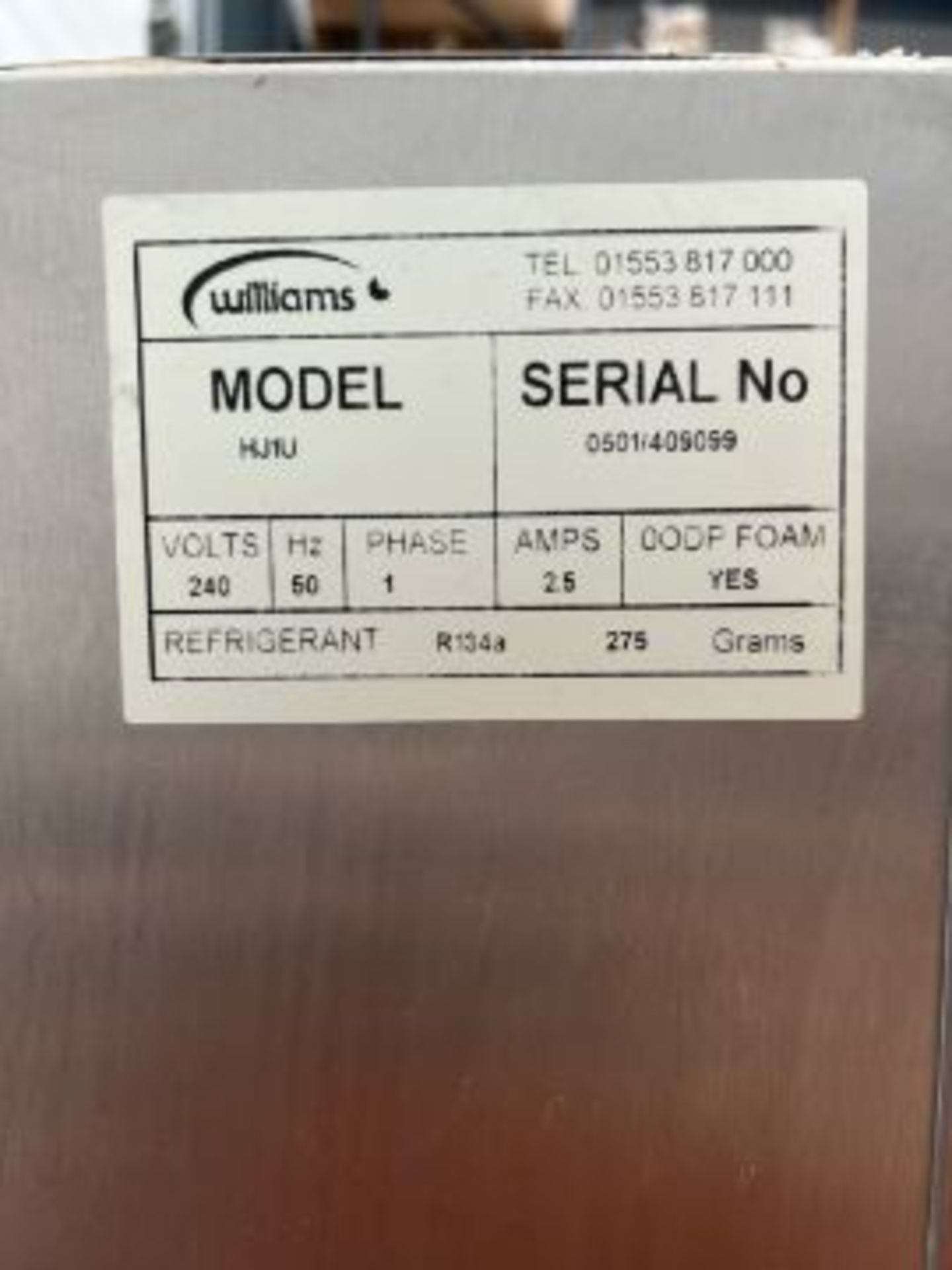 NO RESERVE Williams Refrigerator - Image 6 of 6