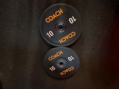 10kg Origin Coloured Urethane Bumper Plates x2