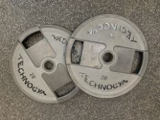 Techngym 20kg Weight Plates x2