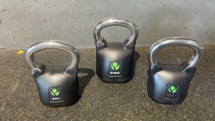 Physical Kettle Bells 2 x 16kg 1 x 24kg