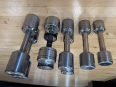 Chrome Dumbbells x8