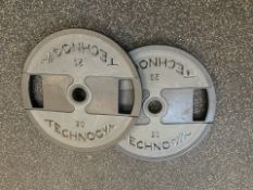 Technogym 20kg Weight Plates x2