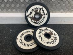 Technogym 10kg Weight Plates x3