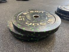 Bison 10kg Bumper Plates x3