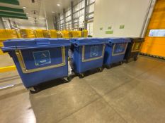 Blue Plastic Waste Bins x10