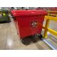 Red Plastic Waste Bins x10 - Image 2 of 6