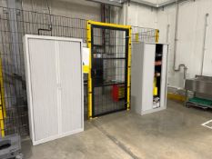 Metal Tambour Cabinets x2