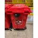 Red Plastic Waste Bins x10 - Image 4 of 6