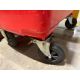 Red Plastic Waste Bins x10 - Image 6 of 6