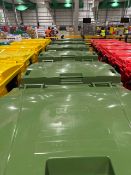 Green Plastic Waste Bins x10