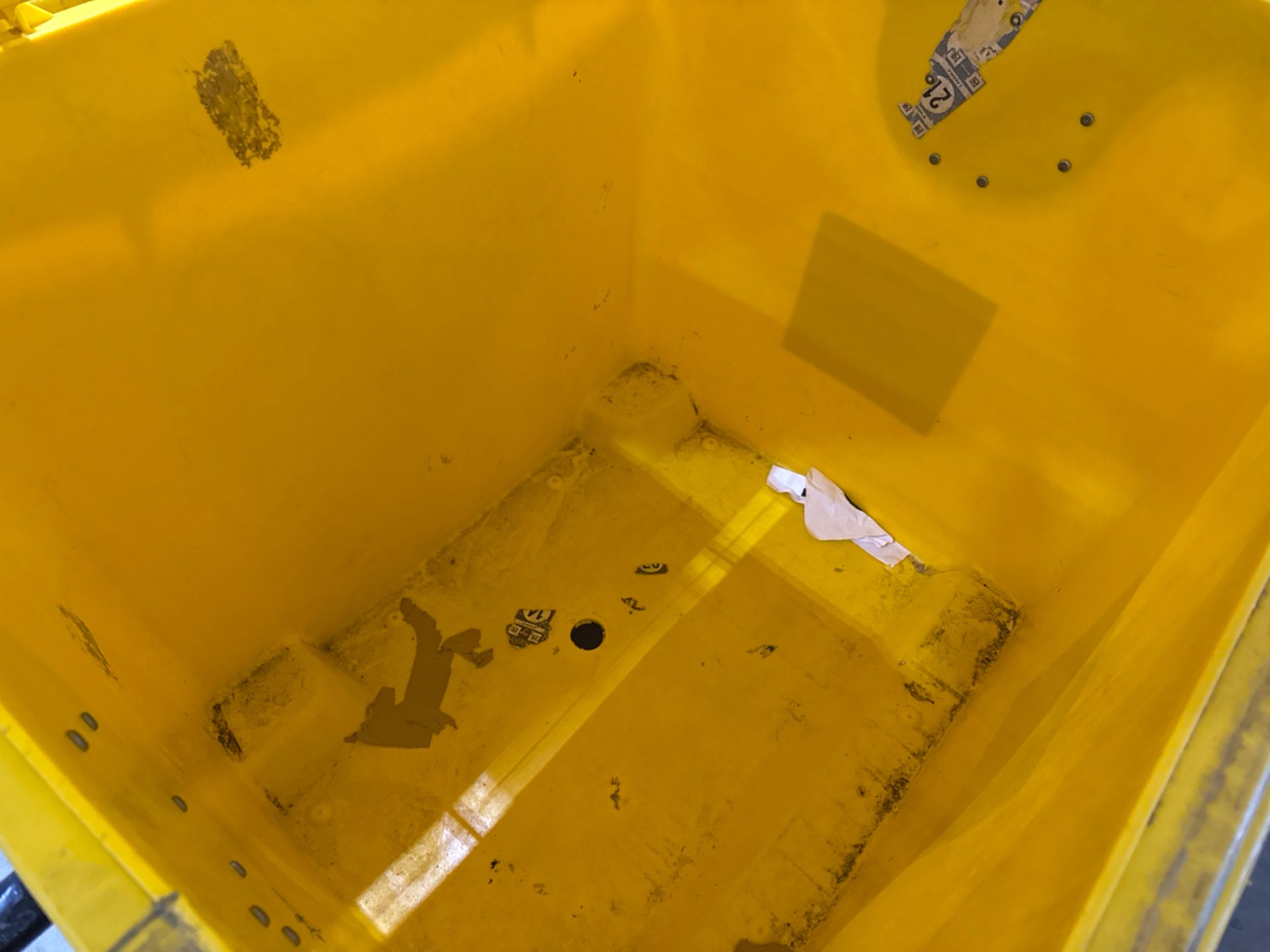 Yellow Plastic Waste Bins x10 - Image 3 of 3