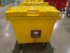 Yellow Plastic Waste Bins x10