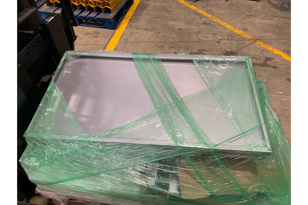Assorted Pallet Of Metal Shelves And Table Tops - Image 1 of 6