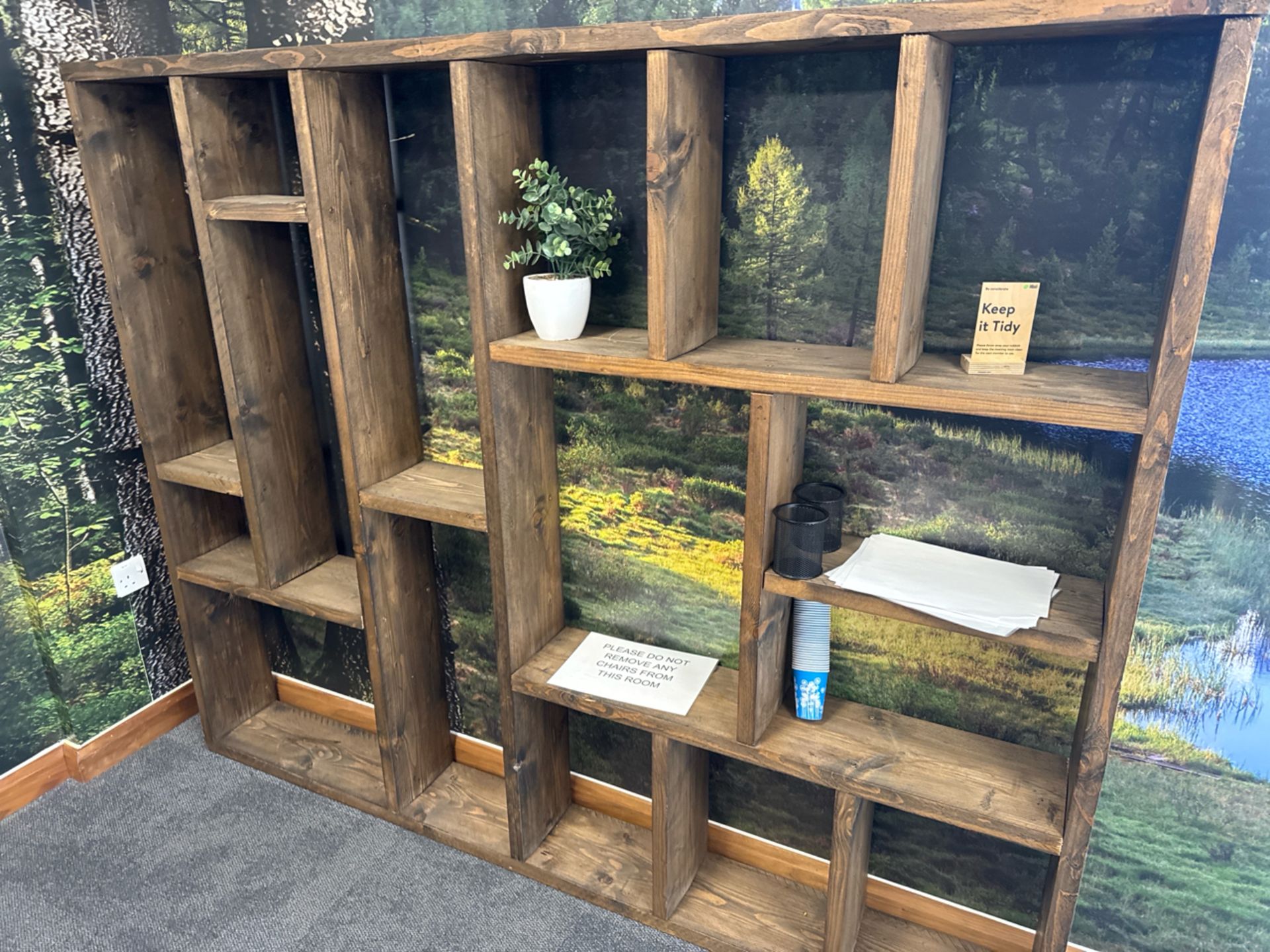 Handmade Wooden Bookshelf - Image 4 of 4