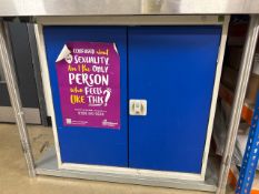 Blue Metal Lockable Cabinet