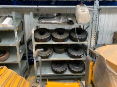 Wheeled Stainless Steel Slanted Shelf Unit