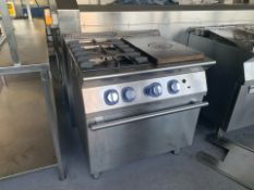 Electrolux Two Ring Gas Burner With Hotplate