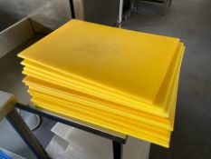 Yellow Chopping Boards x6