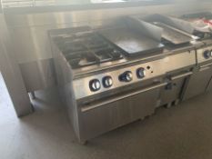 Electrolux Two Ring Gas Burner With Hotplate