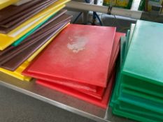 Red Chopping Boards x5