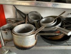 Shelf Of Assorted Pans