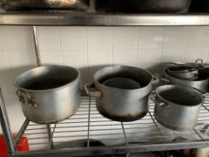 Shelf Of Assorted Pans