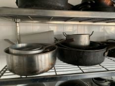 Shelf Of Assorted Pans