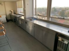 Stainless Steel Unit With 2 Built In Heated Wells And Sink