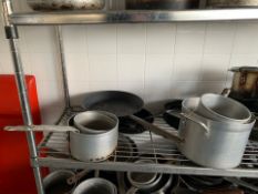 Shelf Of Assorted Pans