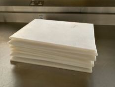 White Chopping Boards x5