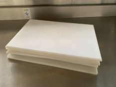 White Chopping Boards x5