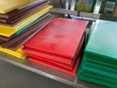 Red Chopping Boards x5
