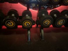 Dumbbell Set Includes Pairs Of 20kg & 22kg Dumbbells