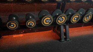 Dumbbell Set Includes Pairs Of 10kg, 12.5kg, 15kg Dumbbells