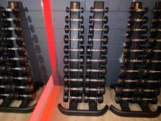 Set of Jordan 1-10kg Dumbbell Pairs And Stand