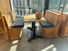 4 Person Booth Seating & Table