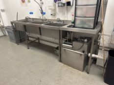 Stainless Steel 3 Sink Unit