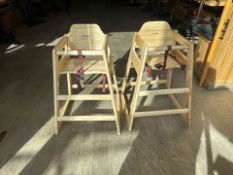 Wooden Highchair x2