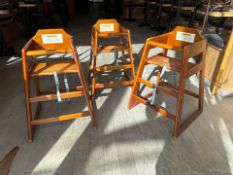 Wooden Highchair x3